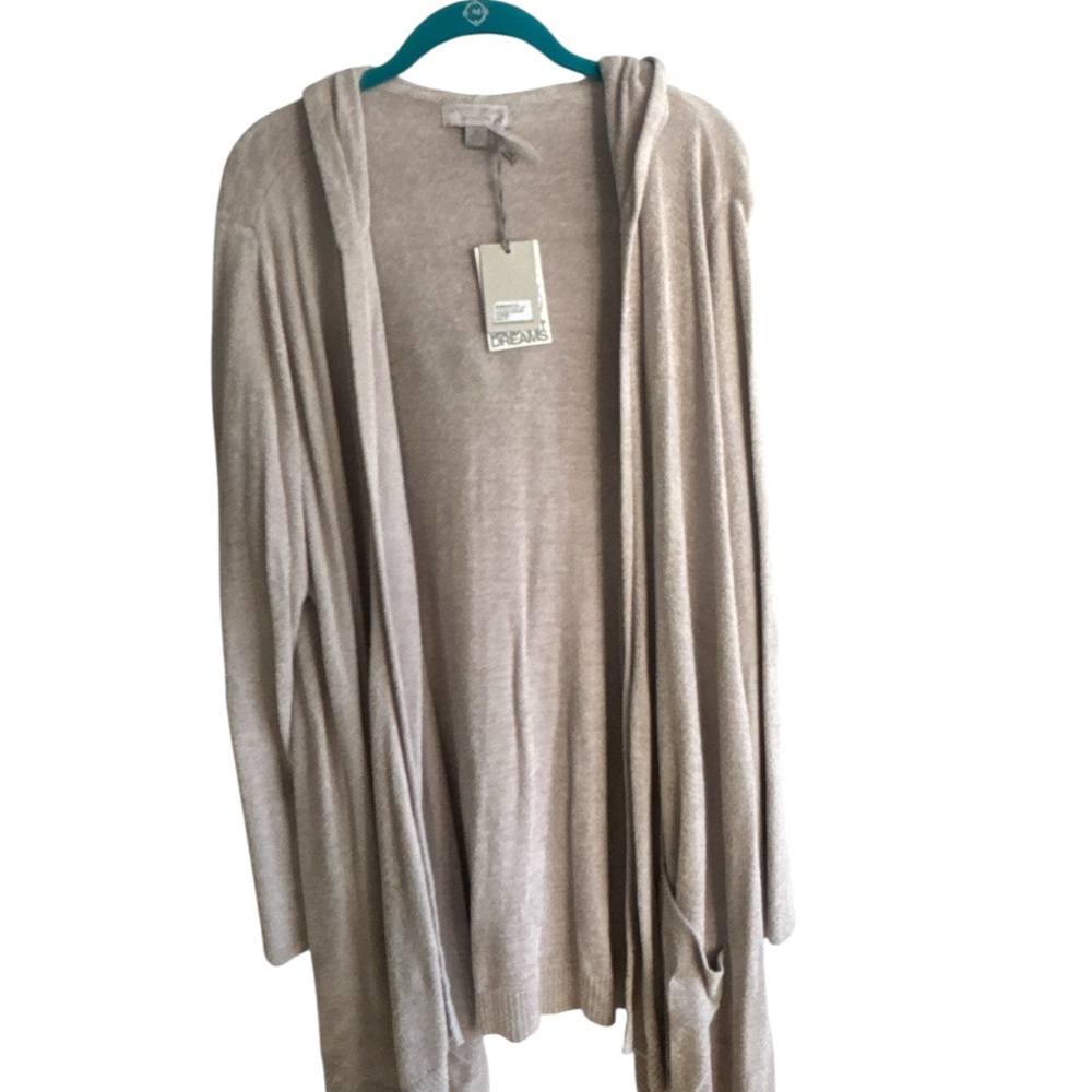 Barefoot Dreams Cream Hooded Cardigan
